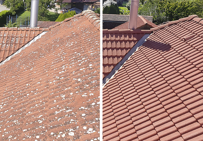 Vyčištěná střecha v Olomouci, čištění střech v Olomouci
